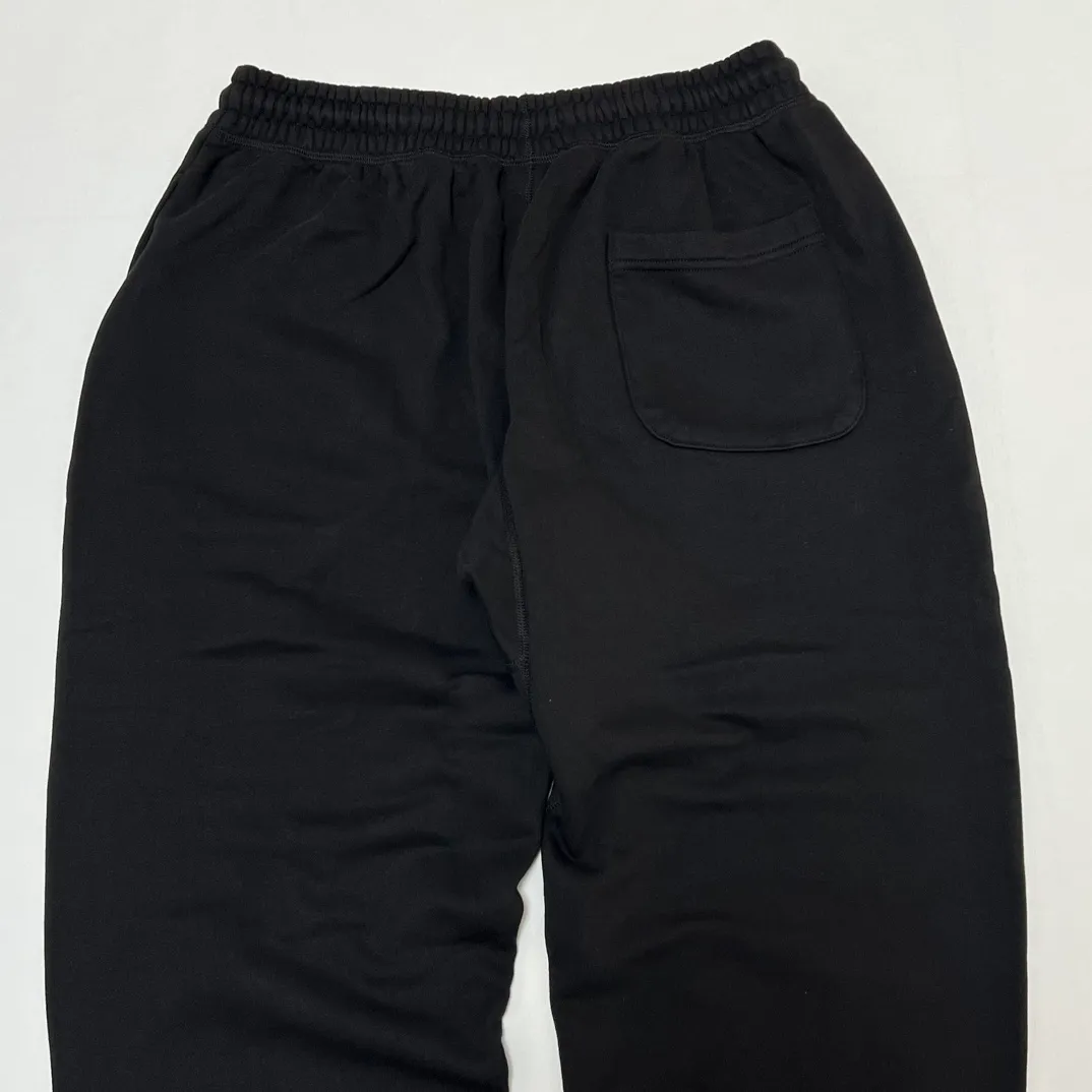 SAINT Mxxxxxx RIBON SAINT Sweat Pants/BLK Basic SAINT LOGO sweatpants Black S-XL God-cut Loose fit Four-needle six-thread boneless sewing Upper body comfortable Original light fleece sweatshirt fabric Original consistent fruit logo/angel logo